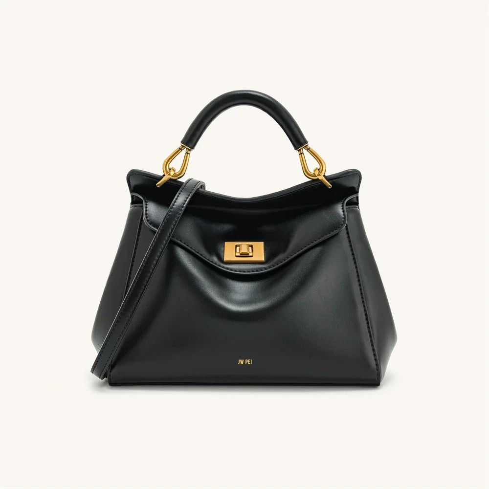 JW PEI Handbag Women's 2025 New Lucia Lock Shoulder Crossbody Bag With High-end Feel, Light Luxury And Versatile Women's Bag