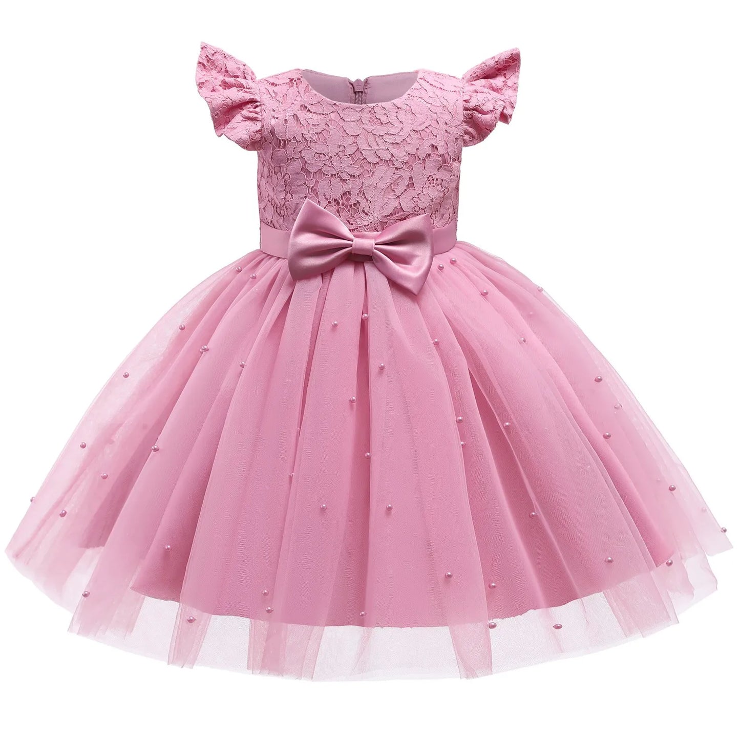 1 Year Old Baby Girls Dress for Newborn Girls Clothes Big Bowknot Formal Baby Girl Birthday Party Dress Christening Gown Dresses