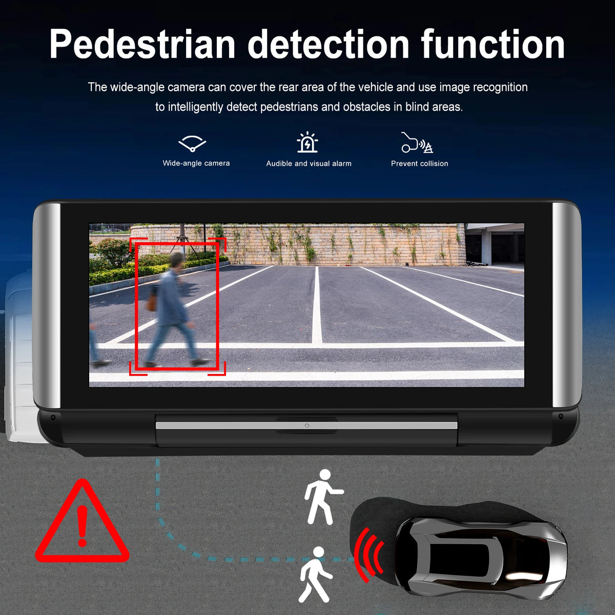 Podofo 6.86"Car Monitor Carplay Android Auto Screen Portable Smart Player Bluetooth Music Voice Control For Toyota Honda Hyundai