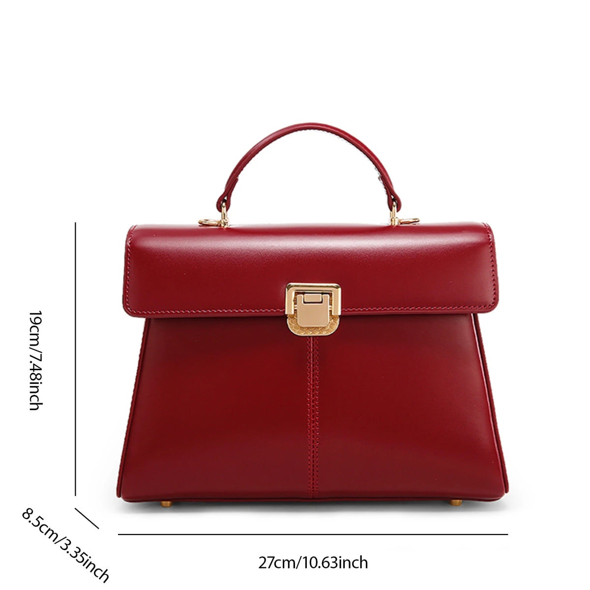 ITAMOOD Genuine Leather Women's Bag Luxury Branded Women's Handbag Fashionable and Versatile Crossbody Bag With Scarf Decor