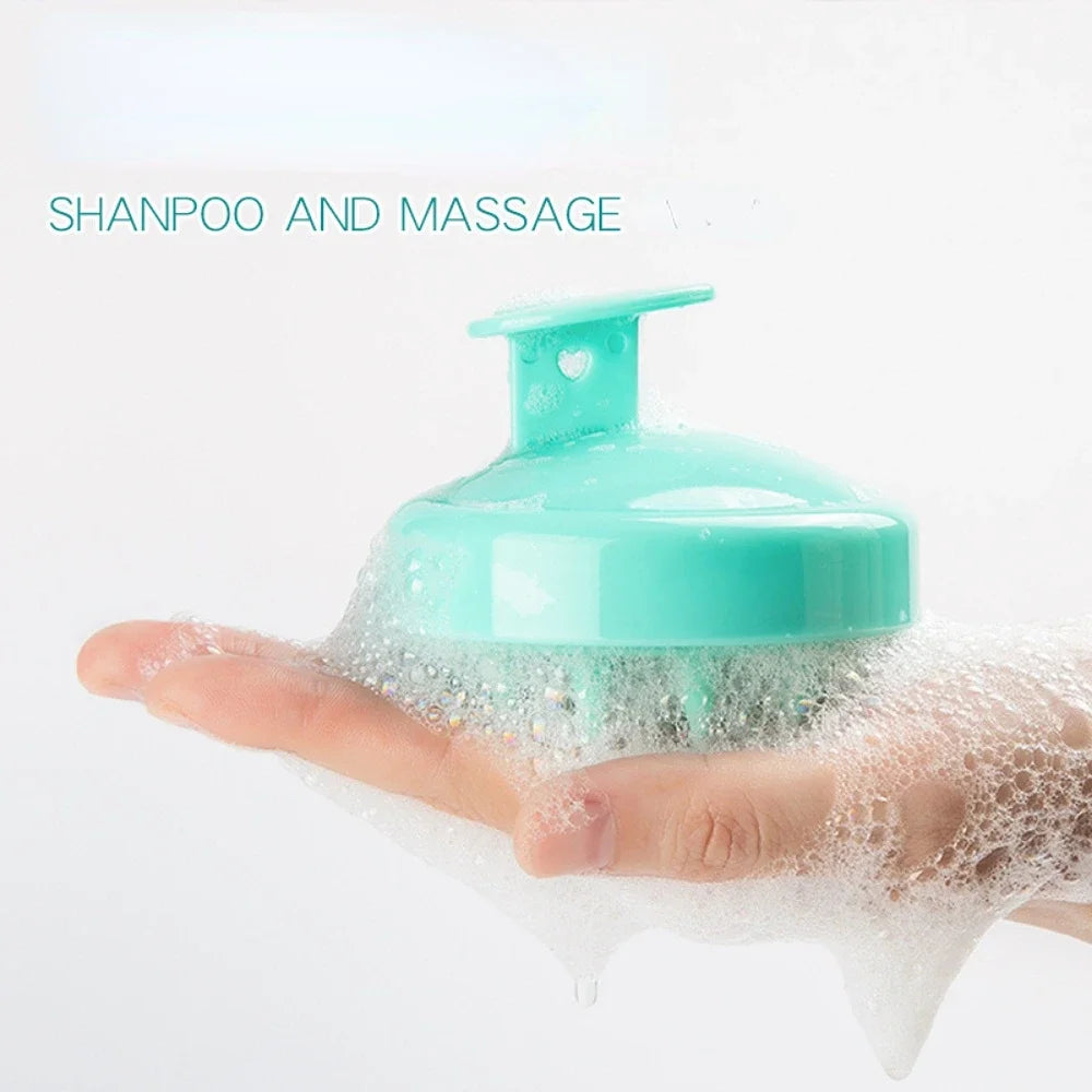 Silicone Shampoo Brush Head Scalp Massage Comb Hair Washing Comb Hair Massager Brush Bath Shower Brush Salon Hairdressing Tools