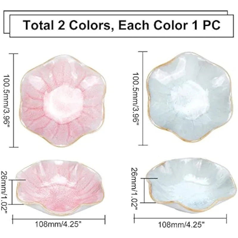 Flower Jewelry Tray, Ring Dish Trinket Tray Floral Jewelry Display Ceramic Decorative Bracelet Organizer for Home Decor Wedding