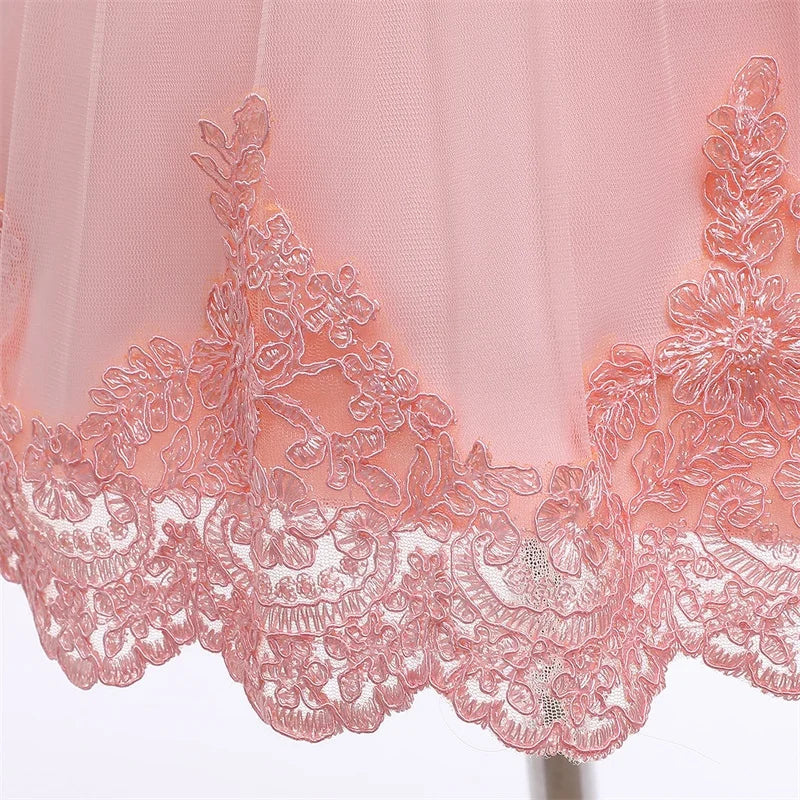 Baby Girl Dress Party Dresses for Girls 1 Year Birthday Princess Wedding Dress Lace Christening Gown Baby White Baptism Clothing