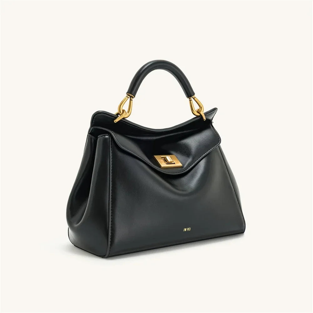 JW PEI Handbag Women's 2025 New Lucia Lock Shoulder Crossbody Bag With High-end Feel, Light Luxury And Versatile Women's Bag