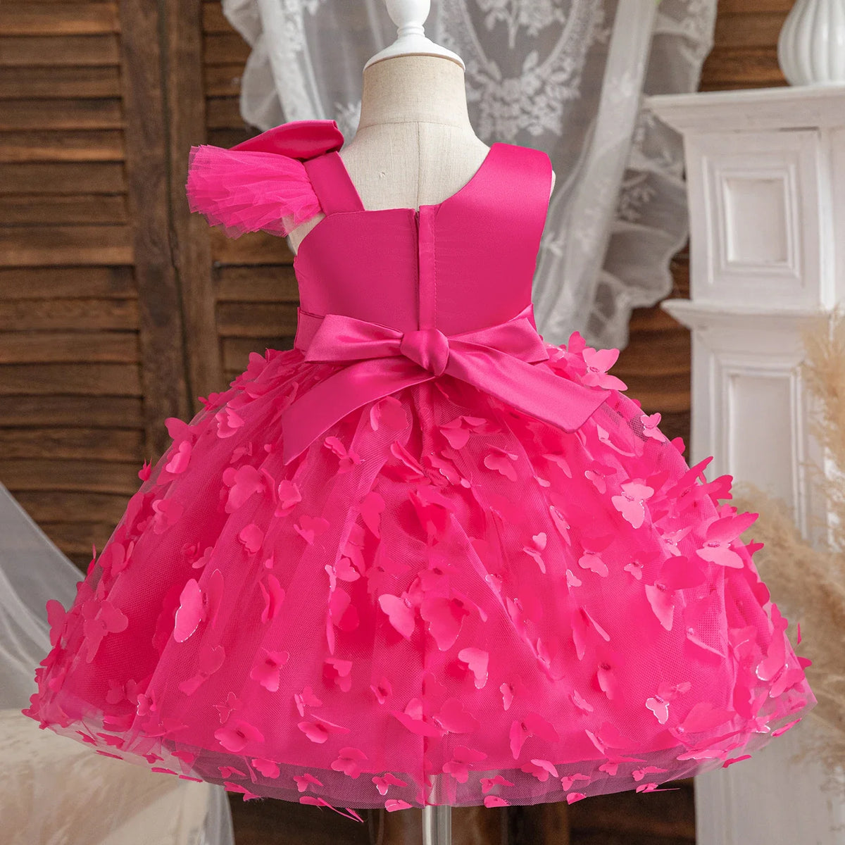 2024 New Girls Princess Sequins Dresses Toddler Kids 1st Birthday Baptism Gown Children Wedding Christmas Party Luxury Dress
