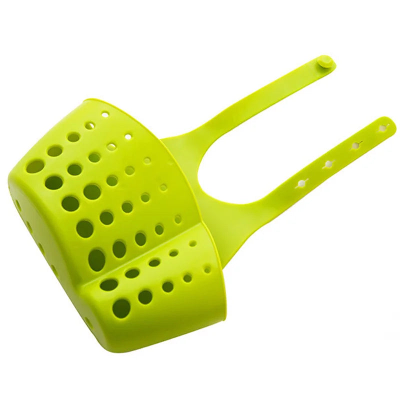 Sink Shelf Soap Sponge Holder Clip Dish Drainer Drying Rack Silicone Storage Basket Bag Bathroom Holder Kitchen Accessories Tool