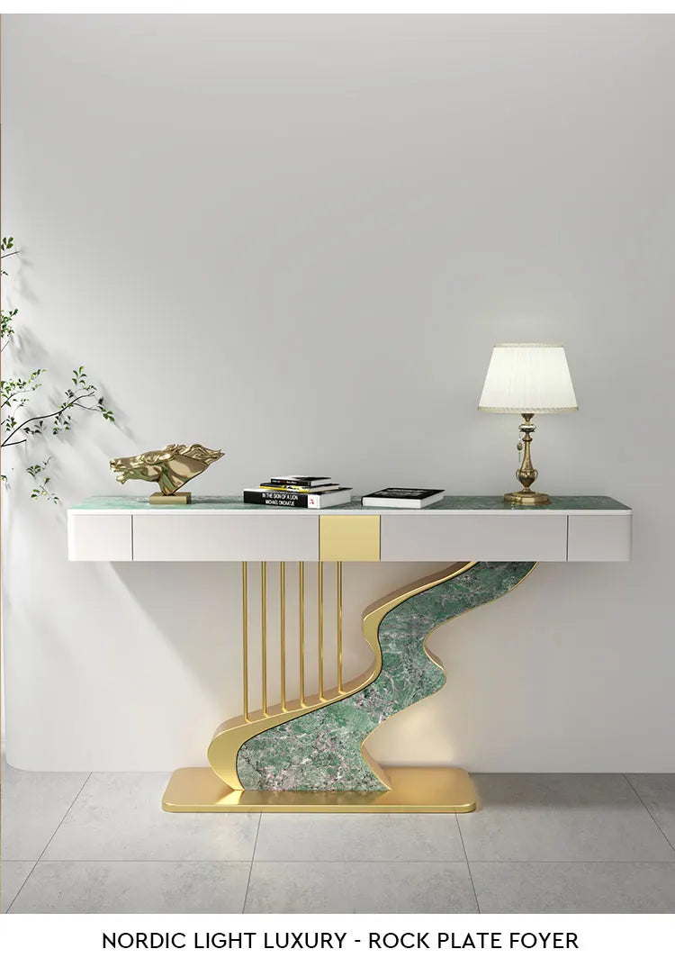 Midcentry Metal Console Table Modern Nordic Entrance Hallway Console Table Luxury Lobby Wohnzimmer Tisch Living Room Furniture