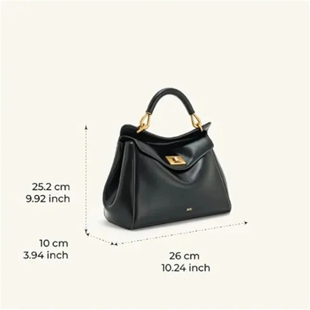 JW PEI Handbag Women's 2025 New Lucia Lock Shoulder Crossbody Bag With High-end Feel, Light Luxury And Versatile Women's Bag