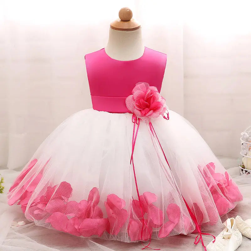 Baby Girl Dress Party Dresses for Girls 1 Year Birthday Princess Wedding Dress Lace Christening Gown Baby White Baptism Clothing