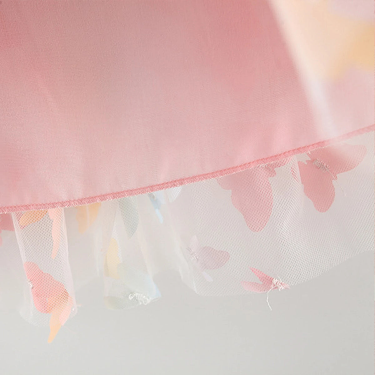 New Baby Girls Birthday Party Evening Dresses Summer Butterfly Wings Children Clothes Sweet Colorful Toddler Kids Costume