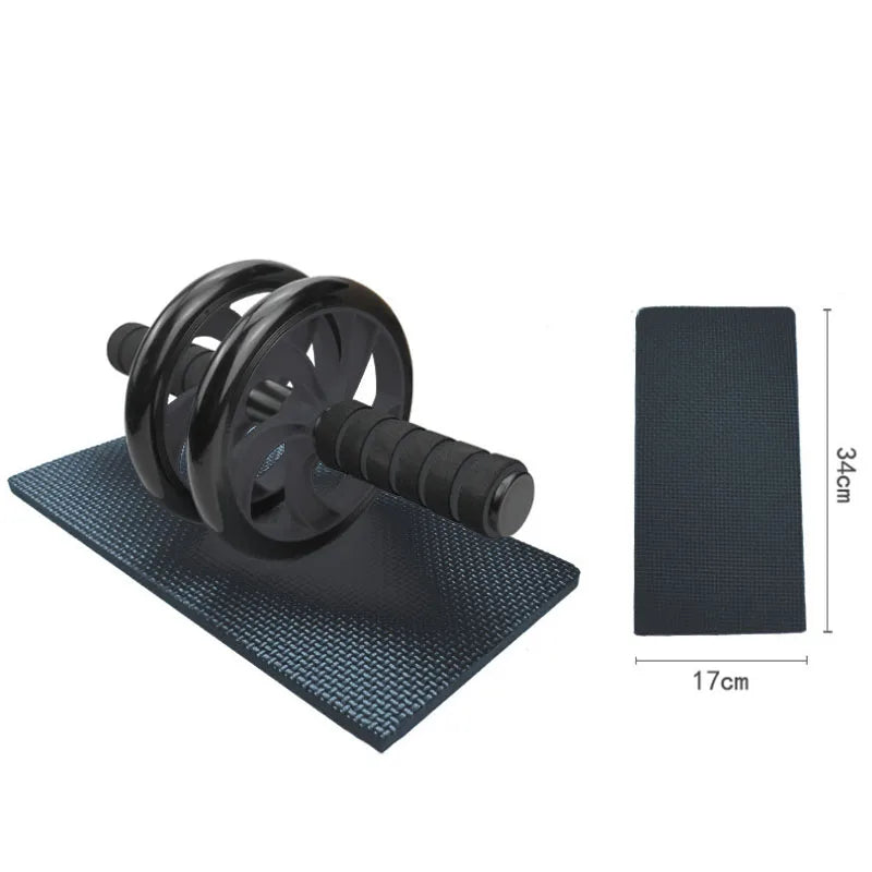 Abdominal Muscle Training Roller 5-in-1 AB Wheel Roller Kit Jump Rope Hand Gripper Home Gym Workout for Core Strength Exercis