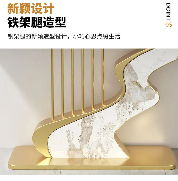 Midcentry Metal Console Table Modern Nordic Entrance Hallway Console Table Luxury Lobby Wohnzimmer Tisch Living Room Furniture