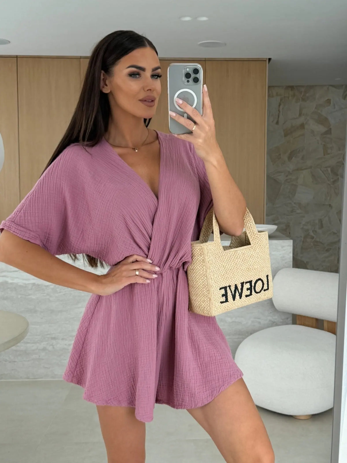 Women's Jumpsuit Summer  Stretch Waist  Wide-Leg Women's Jumpsuit