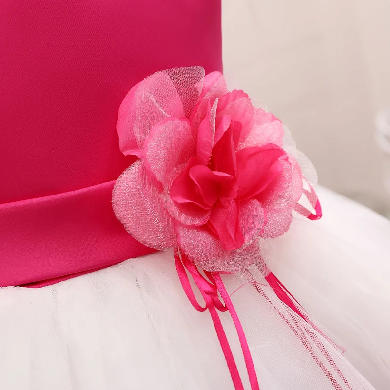 Baby Girl Dress Party Dresses for Girls 1 Year Birthday Princess Wedding Dress Lace Christening Gown Baby White Baptism Clothing
