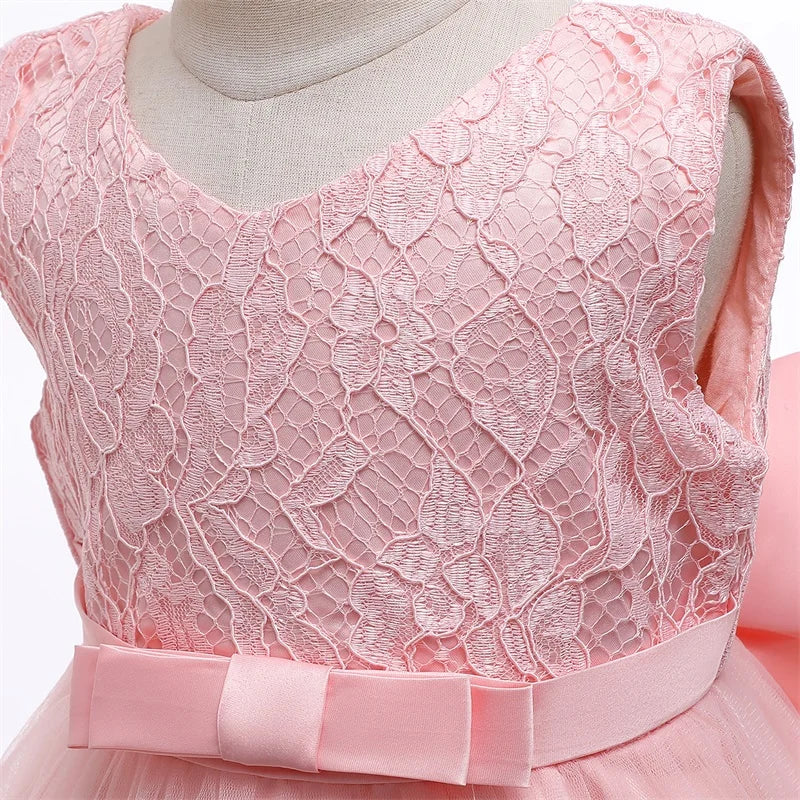 Baby Girl Dress Party Dresses for Girls 1 Year Birthday Princess Wedding Dress Lace Christening Gown Baby White Baptism Clothing