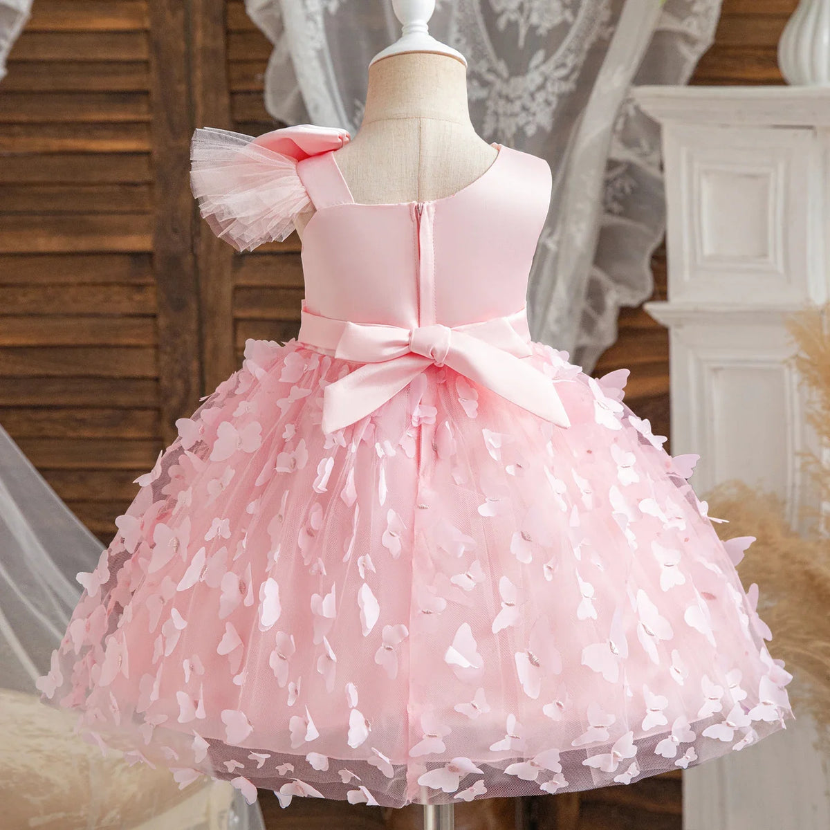 2024 New Girls Princess Sequins Dresses Toddler Kids 1st Birthday Baptism Gown Children Wedding Christmas Party Luxury Dress