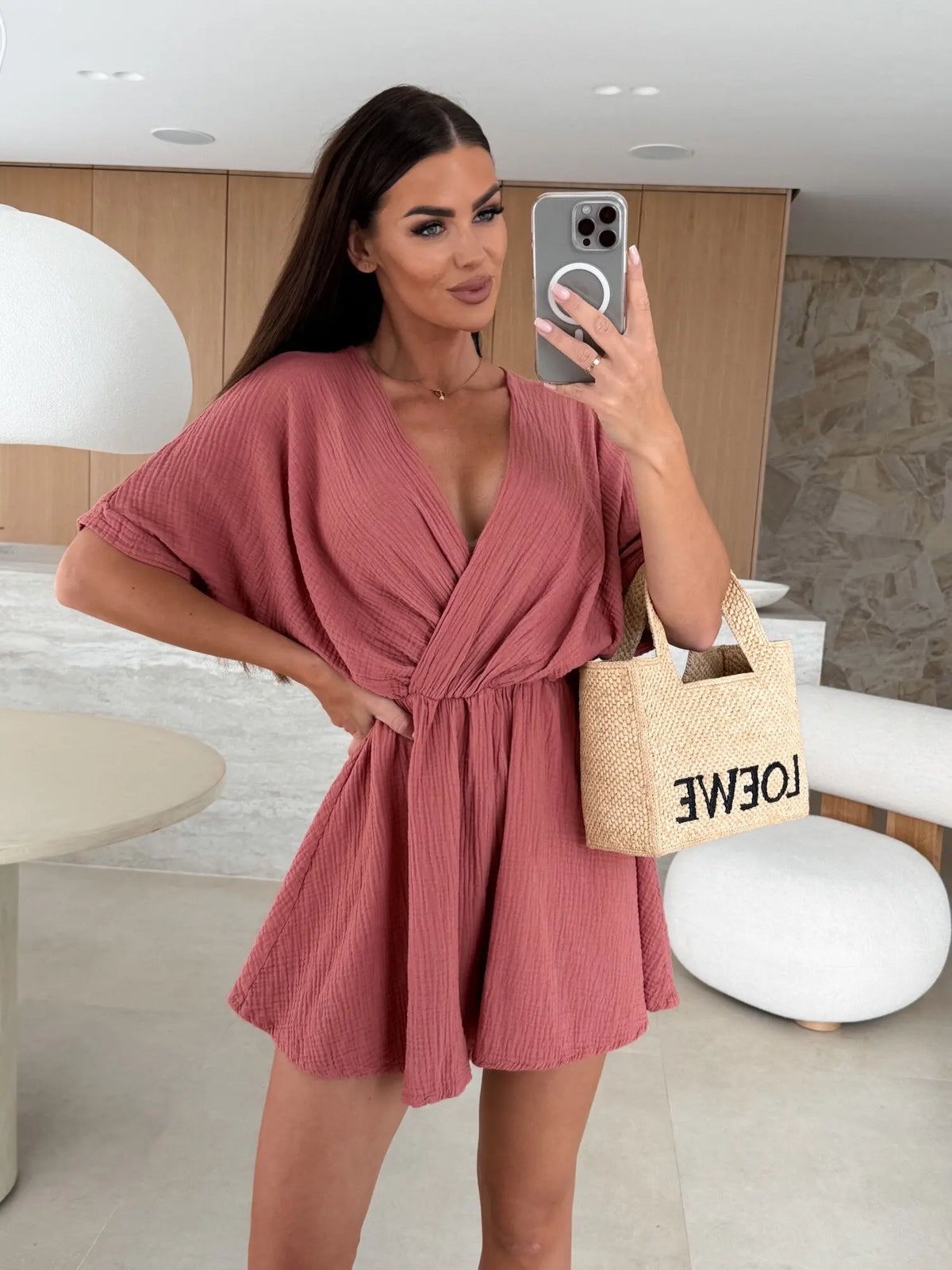Women's Jumpsuit Summer  Stretch Waist  Wide-Leg Women's Jumpsuit