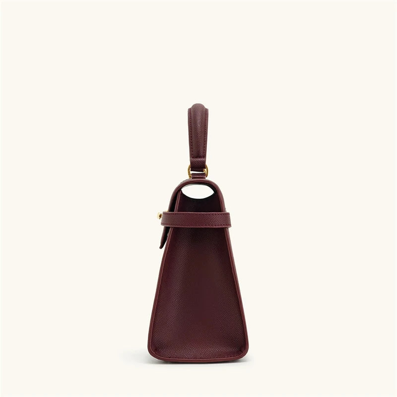 JW PEI Women's Handbag Elise Designer Fashion 2025 New Burgundy Handbag Large Square Crossbody Bag High-end Women's Bag
