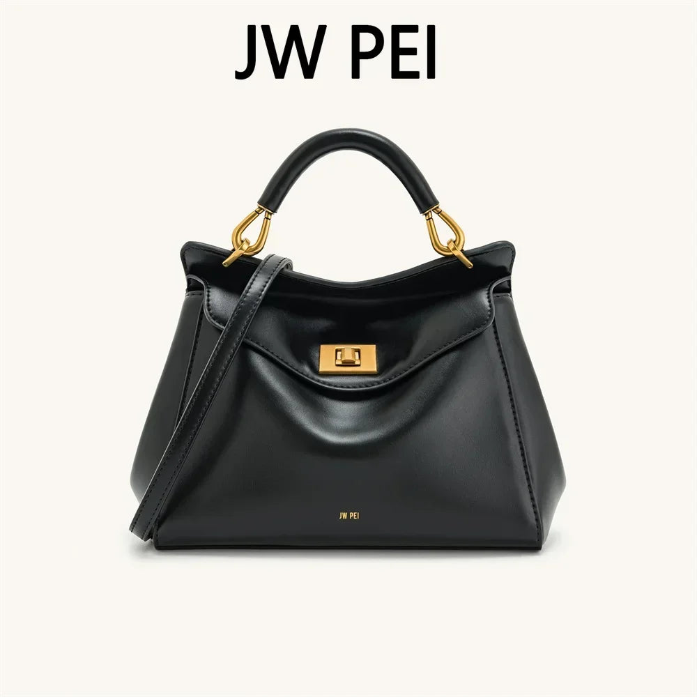 JW PEI Handbag Women's 2025 New Lucia Lock Shoulder Crossbody Bag With High-end Feel, Light Luxury And Versatile Women's Bag
