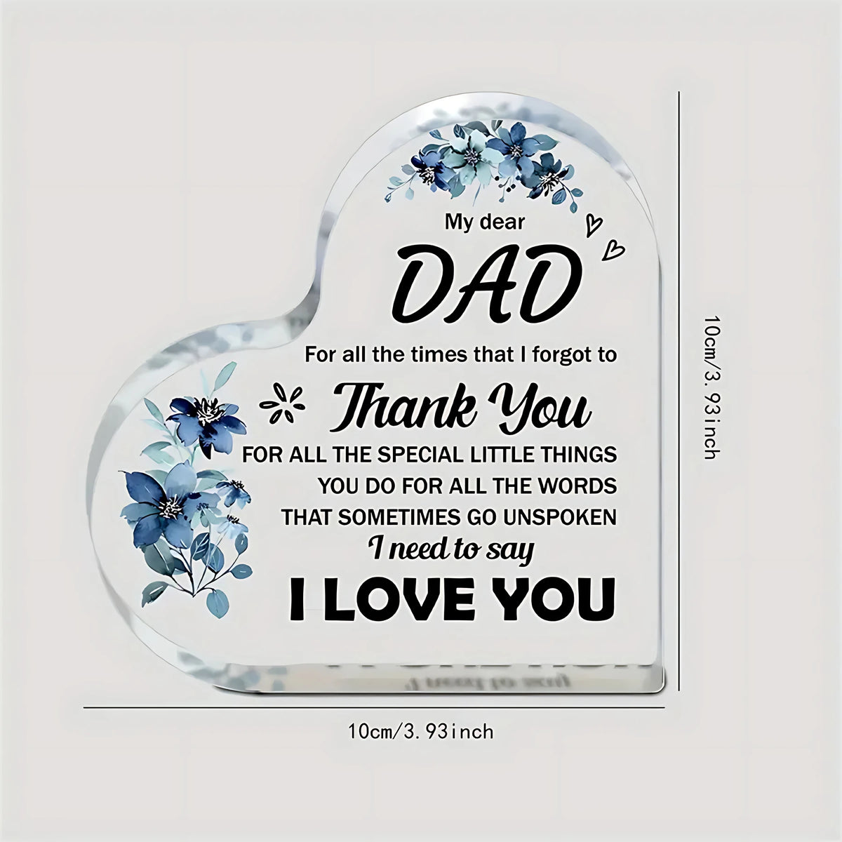 1pc Acrylic Puzzle Plaque, Gifts For Dad - Acrylic Block Puzzle Plaque Decorations - Delicate Dad Gifts From Daughter Son