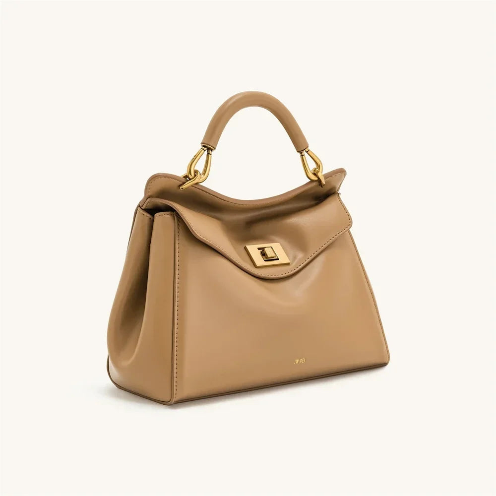 JW PEI Handbag Women's 2025 New Lucia Lock Shoulder Crossbody Bag With High-end Feel, Light Luxury And Versatile Women's Bag