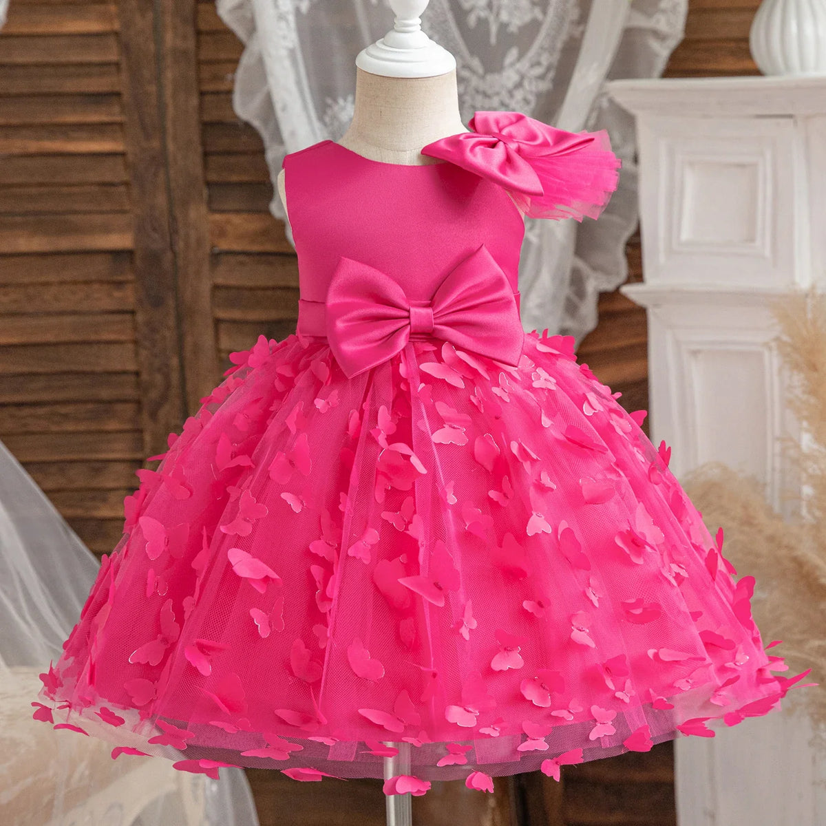 2024 New Girls Princess Sequins Dresses Toddler Kids 1st Birthday Baptism Gown Children Wedding Christmas Party Luxury Dress