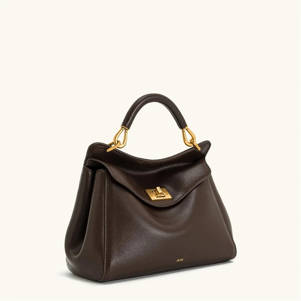 JW PEI Handbag Women's 2025 New Lucia Lock Shoulder Crossbody Bag With High-end Feel, Light Luxury And Versatile Women's Bag