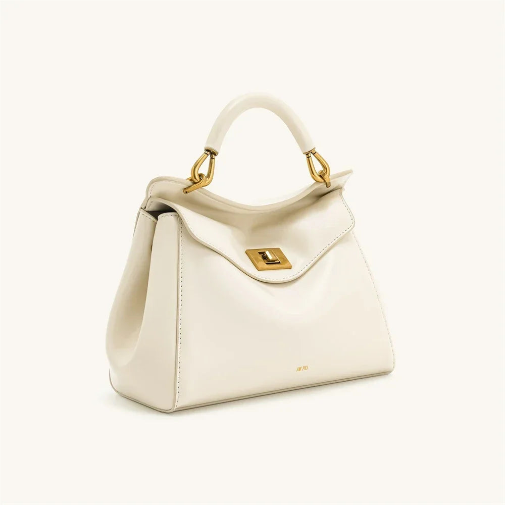 JW PEI Handbag Women's 2025 New Lucia Lock Shoulder Crossbody Bag With High-end Feel, Light Luxury And Versatile Women's Bag