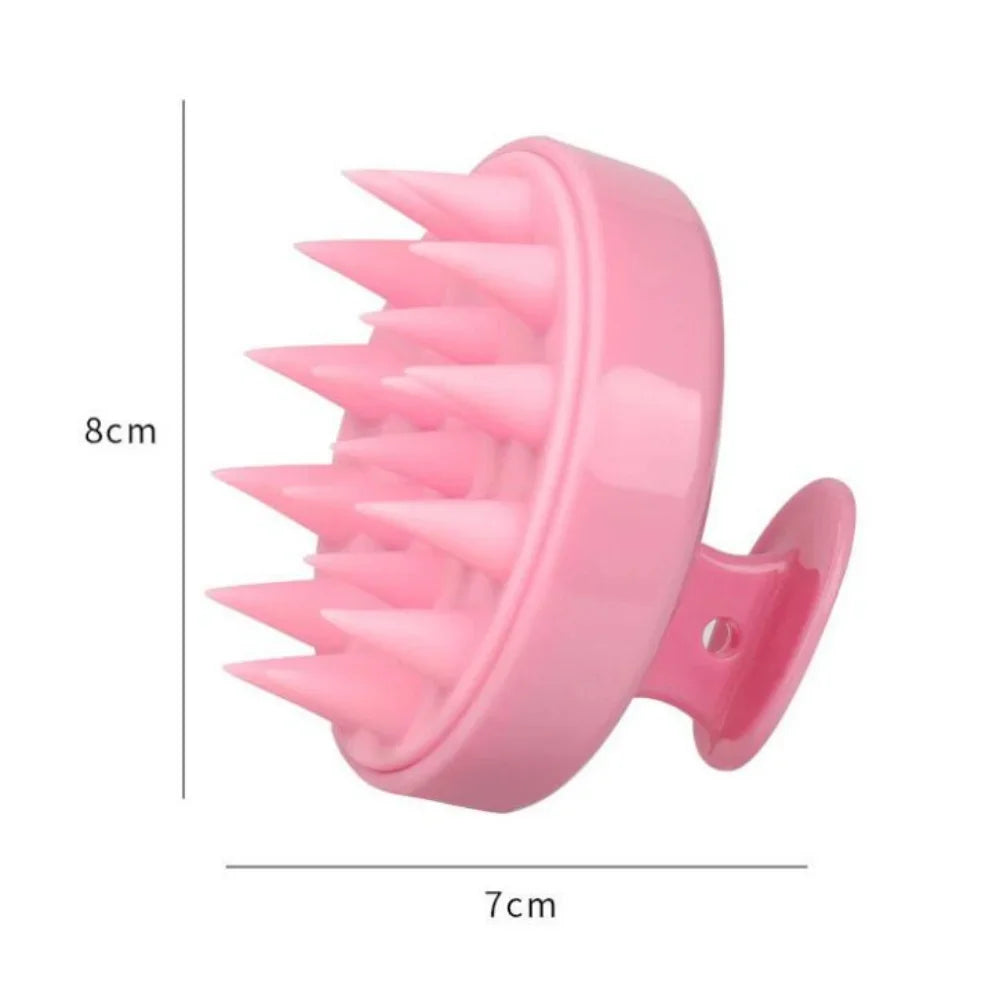 Silicone Shampoo Brush Head Scalp Massage Comb Hair Washing Comb Hair Massager Brush Bath Shower Brush Salon Hairdressing Tools