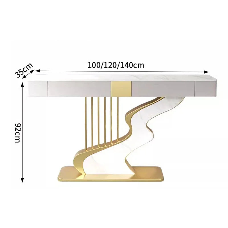 Midcentry Metal Console Table Modern Nordic Entrance Hallway Console Table Luxury Lobby Wohnzimmer Tisch Living Room Furniture