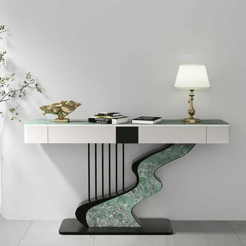 Midcentry Metal Console Table Modern Nordic Entrance Hallway Console Table Luxury Lobby Wohnzimmer Tisch Living Room Furniture