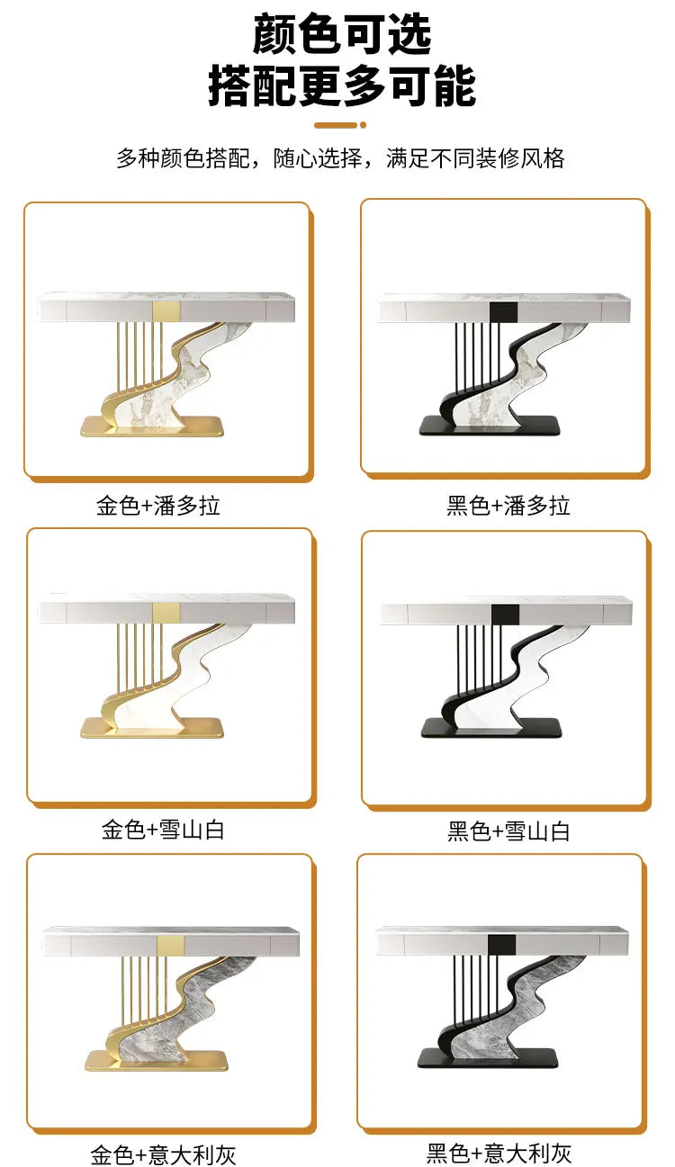 Midcentry Metal Console Table Modern Nordic Entrance Hallway Console Table Luxury Lobby Wohnzimmer Tisch Living Room Furniture