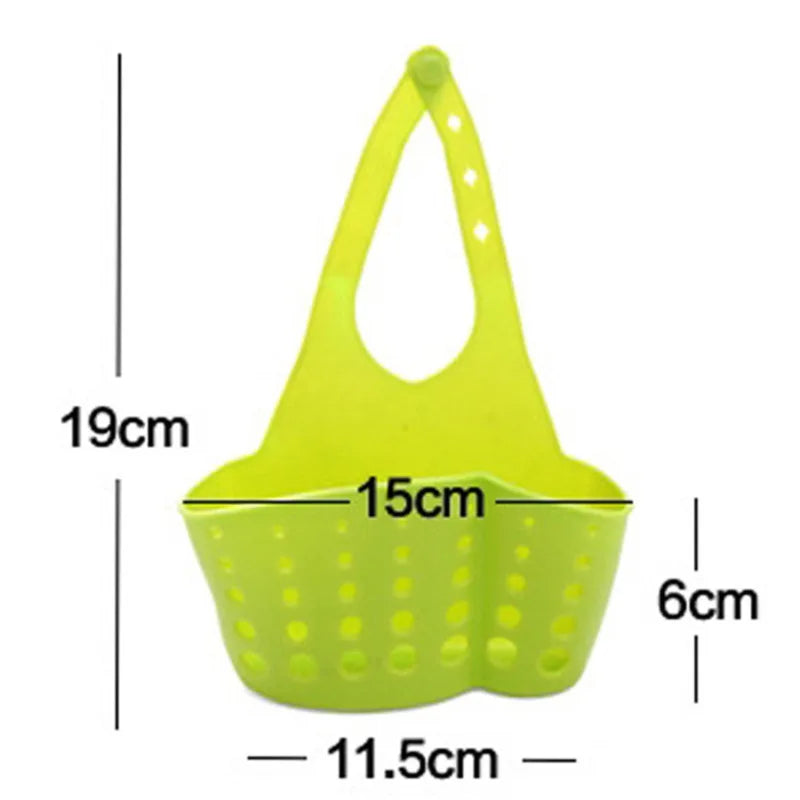 Sink Shelf Soap Sponge Holder Clip Dish Drainer Drying Rack Silicone Storage Basket Bag Bathroom Holder Kitchen Accessories Tool