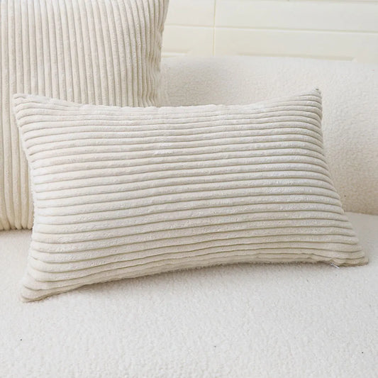 Ultra Soft Teddy Velvet Spliced Corduroy Cushion Cover Living Room Sofa Pillow Cover 30*50 Pillowcase Home Decor Funda Cojin