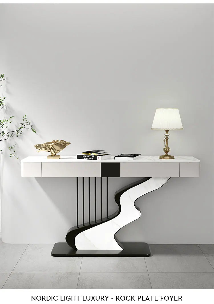 Midcentry Metal Console Table Modern Nordic Entrance Hallway Console Table Luxury Lobby Wohnzimmer Tisch Living Room Furniture